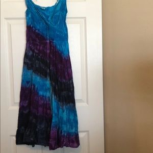 DONATED Summer Tie Dye Maxi Dress